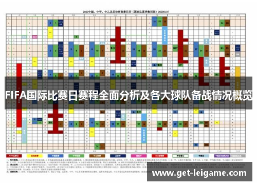 FIFA国际比赛日赛程全面分析及各大球队备战情况概览 FIFA国际比赛日赛程全面分析及各大球队备战情况概览